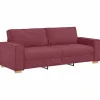 3-zitsbank Wijnrood 180 cm Stof