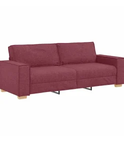 3-zitsbank Wijnrood 180 cm Stof