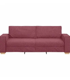 3-zitsbank Wijnrood 180 cm Stof