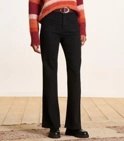 zwart bootcut jeans van organisch katoen