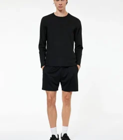 Zwart Herenshirt Lange Mouwen Regular Fit