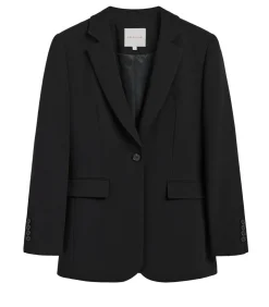 Zwarte blazer met knopen en Polo Club-details