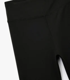 Zwarte Hoge Taille Slanke Sportshort