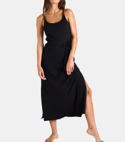 Zwarte maxi-jurk YAQUINA AMARIA